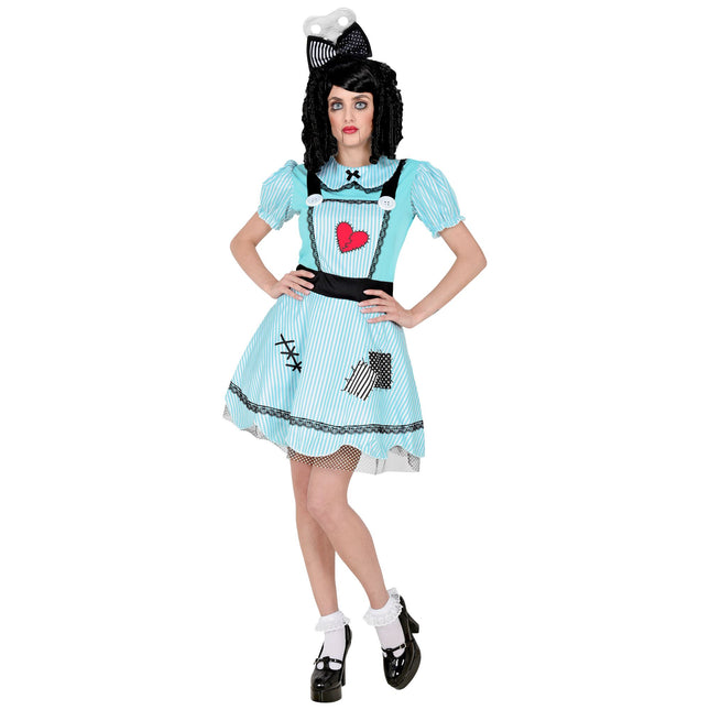 Sukienka na Halloween Niebieska lalka damska