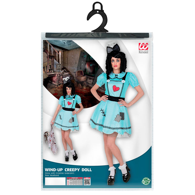 Sukienka na Halloween Niebieska lalka damska