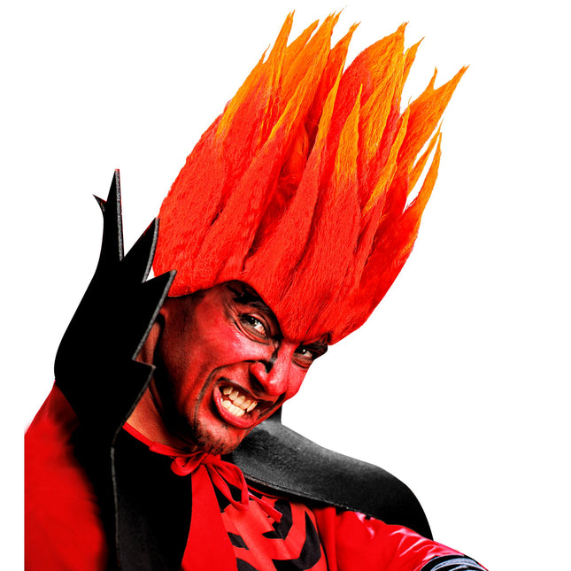 Peruka na Halloween Orange Diablo
