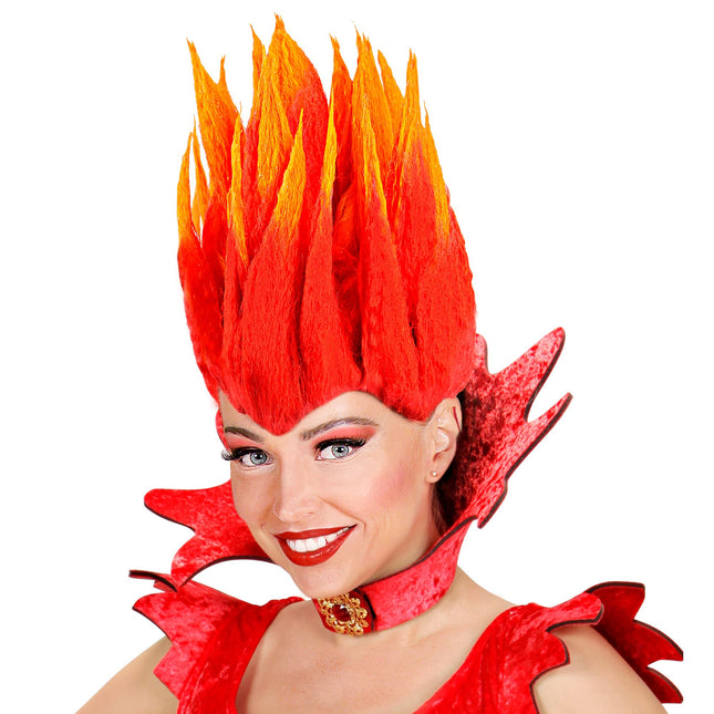 Peruka na Halloween Orange Diablo