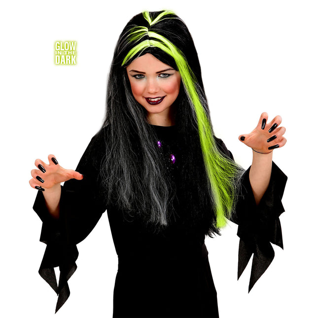 Peruka na Halloween Dziecko Czarownica