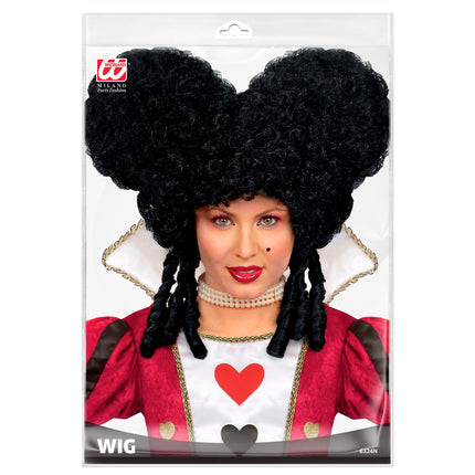 Peruka na Halloween Black Baroque