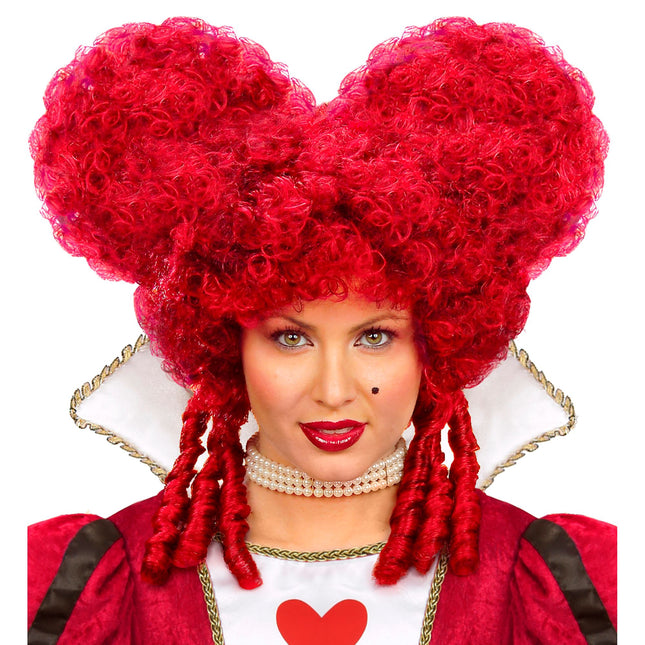 Peruka na Halloween Red Baroque