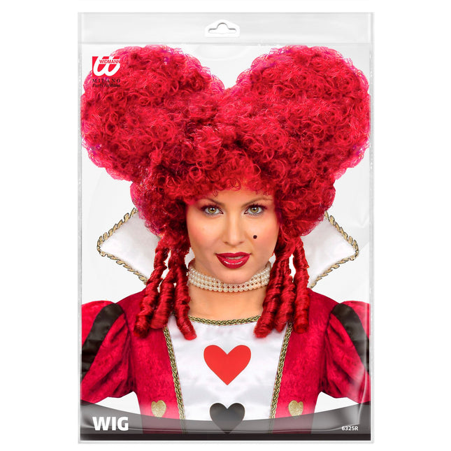 Peruka na Halloween Red Baroque