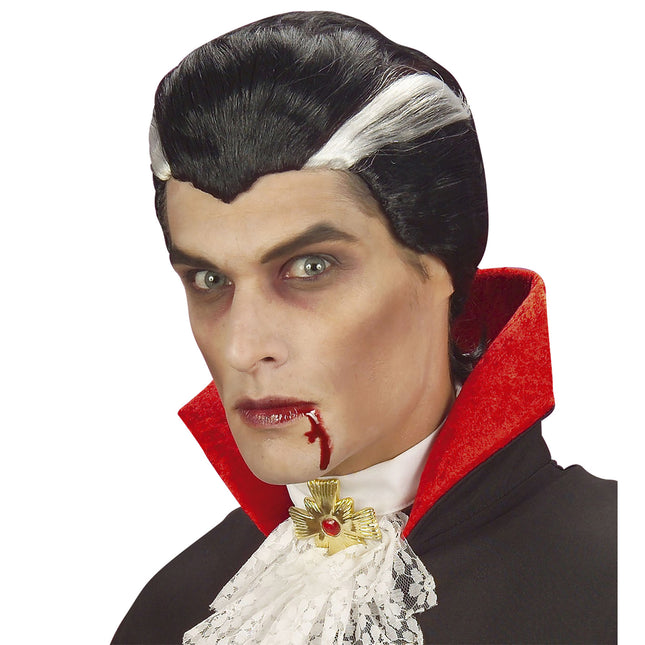 Peruka na Halloween Biały Czarny Męski Wampir