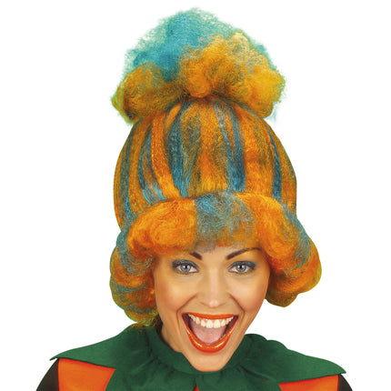 Halloweenowa peruka dynia