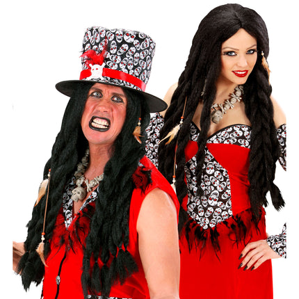 Peruka Voodoo na Halloween