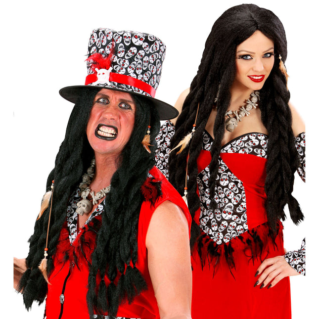 Peruka Voodoo na Halloween