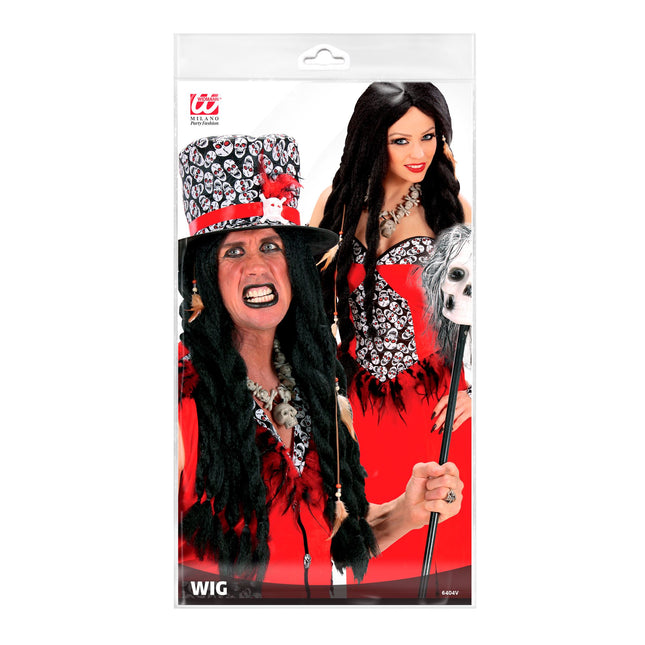 Peruka Voodoo na Halloween