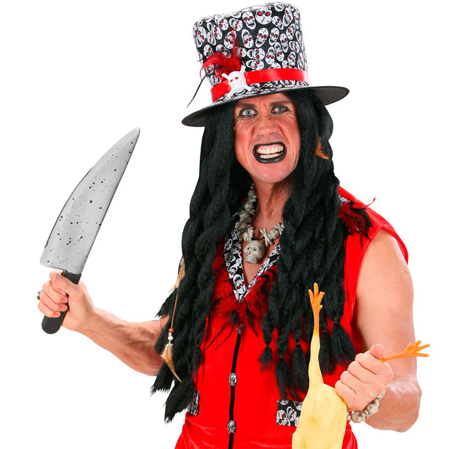 Peruka Voodoo na Halloween