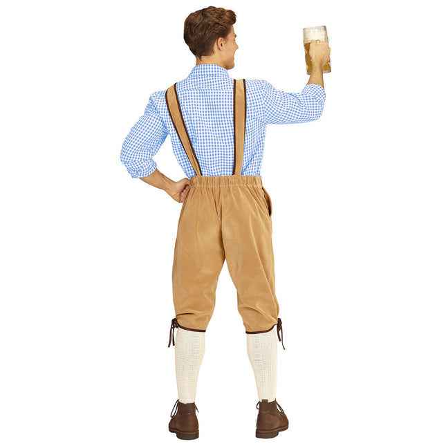BAWARSKIE LEDERHOSEN BEŻOWE XL