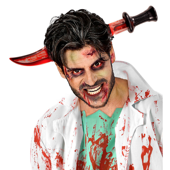 Nóż z opaską do włosów na Halloween
