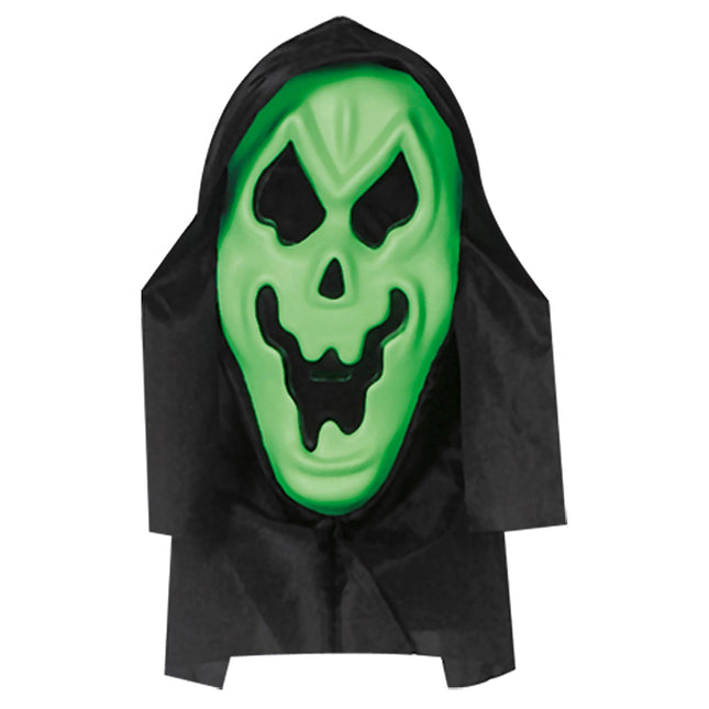 Maska na Halloween Zielony Duch
