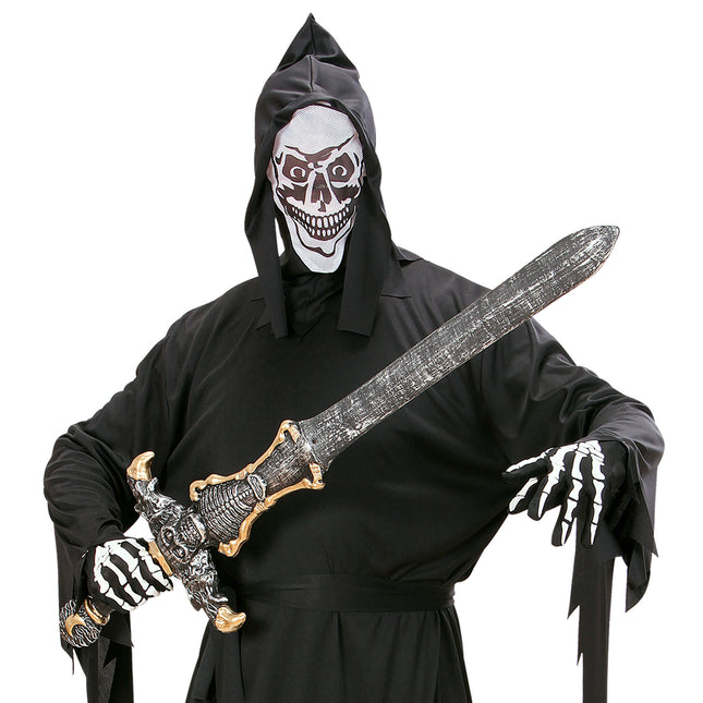 Fałszywy miecz na Halloween, srebrny