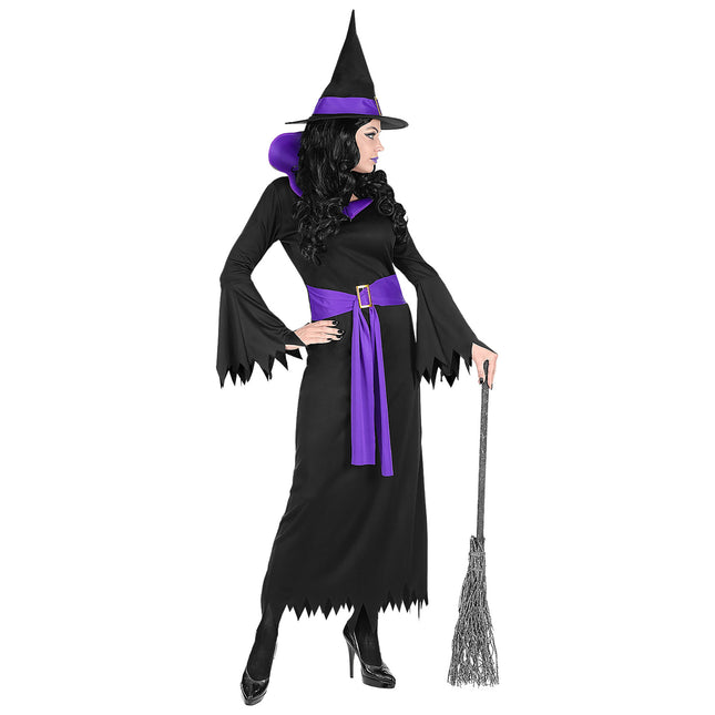 Sukienka na Halloween Black Purple Ladies Witch