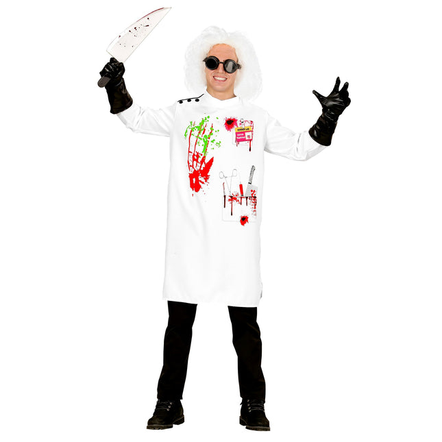 Kostium na Halloween dla mężczyzny naukowca