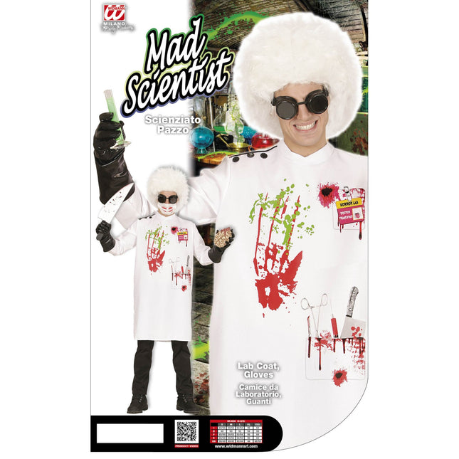 Kostium na Halloween dla mężczyzny naukowca