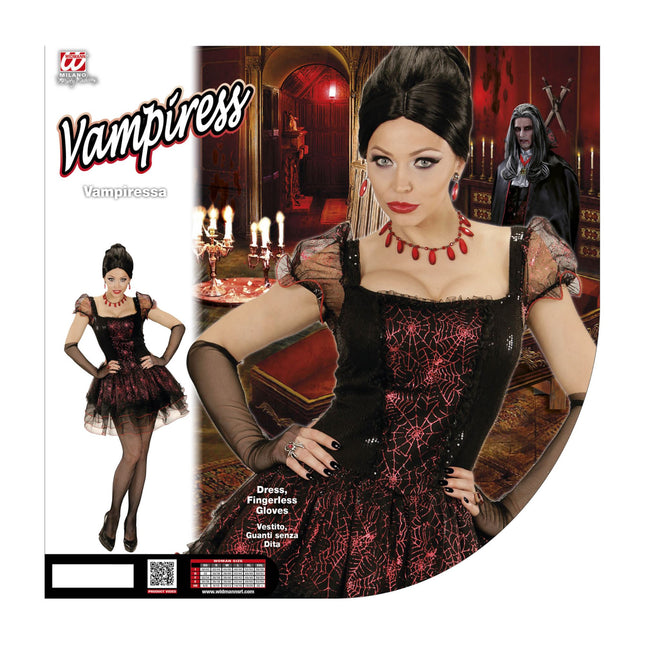 Sukienka na Halloween Black Red Ladies Vampire