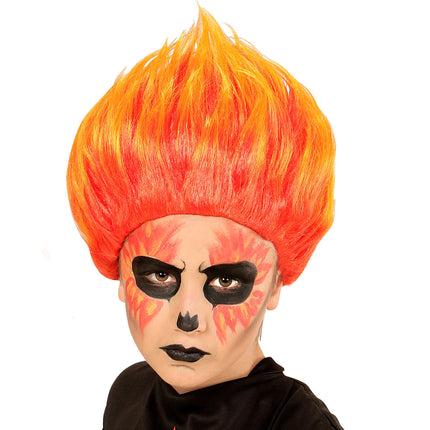 Peruka na Halloween Ogień