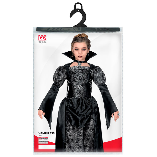 Sukienka na Halloween Czarna Dziewczyna Wampir