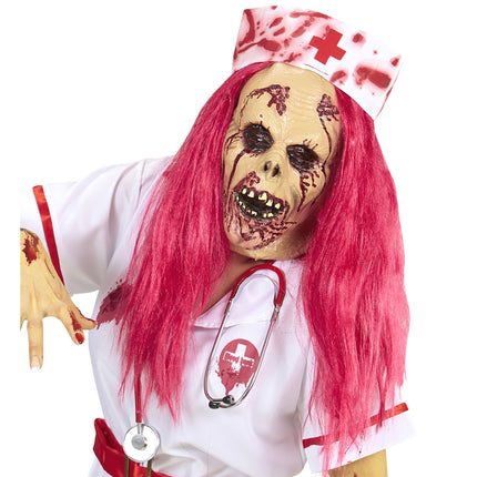 Maska na Halloween Pielęgniarka Zombie