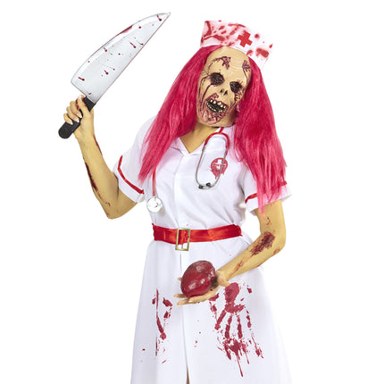 Maska na Halloween Pielęgniarka Zombie