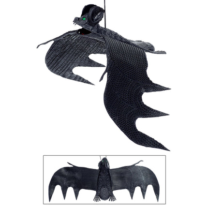 Halloweenowy sztuczny nietoperz 29 cm