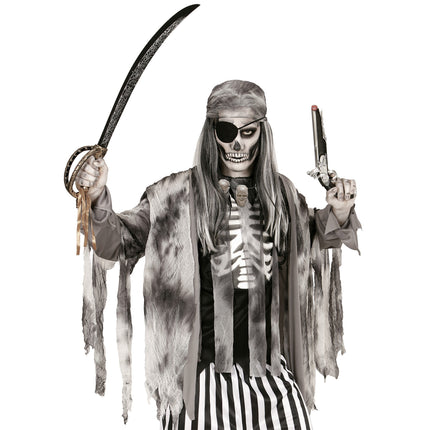 Naszyjnik na Halloween Srebrne Czaszki