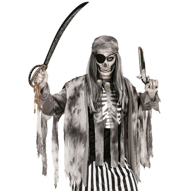 Naszyjnik na Halloween Srebrne Czaszki