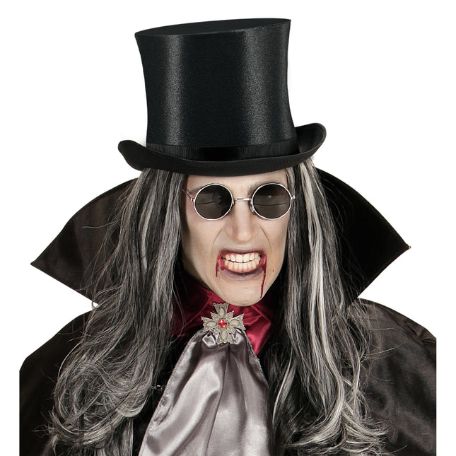 Kapelusz na Halloween czarny wysoki