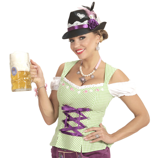 BAWARSKA FEDORA Z DEKORACJĄ