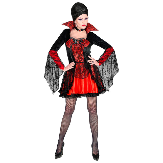 Kostium damski na Halloween - koronka wampira