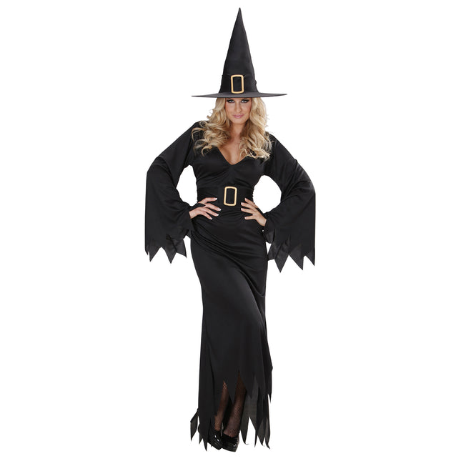 Sukienka na Halloween Czarna Czarownica