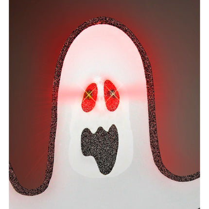 Halloweenowa dekoracja ścienna Duch z oświetleniem LED