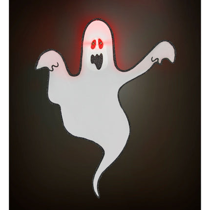 Halloweenowa dekoracja ścienna Duch z oświetleniem LED