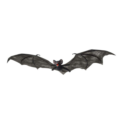 Halloweenowy sztuczny nietoperz czarny 74 cm