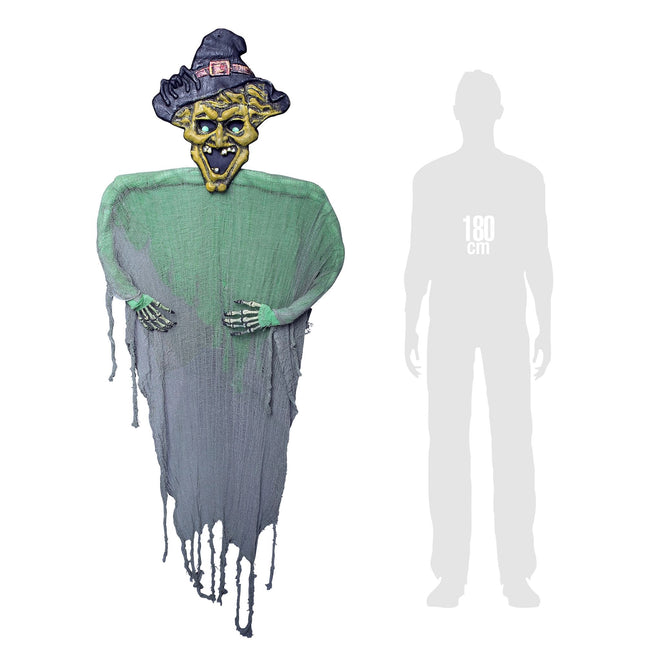Halloweenowa lalka czarownica 1,9 m