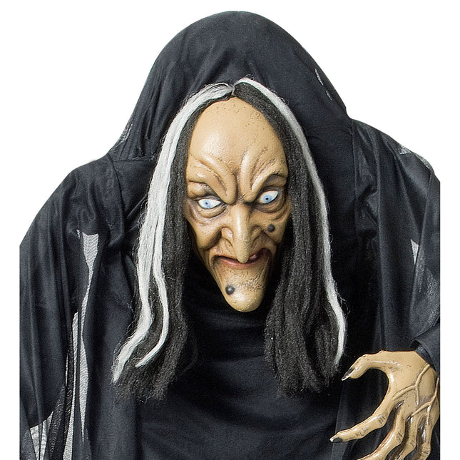 Halloweenowa lalka czarownica z garbusem 1.4m