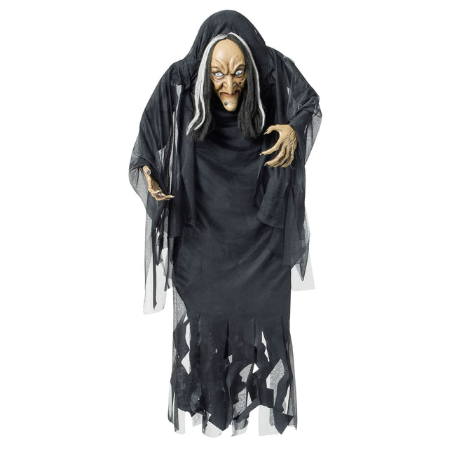 Halloweenowa lalka czarownica z garbusem 1.4m