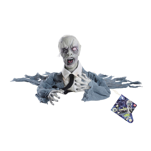 Lalka Halloween Zombie ze światłem i dźwiękiem