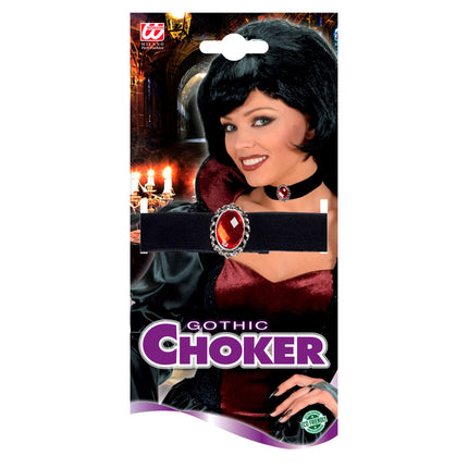 Naszyjnik na Halloween Czerwony Kamień