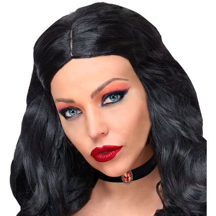 Naszyjnik na Halloween Czerwony Kamień