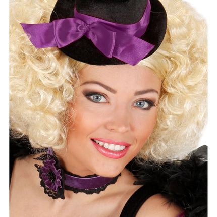 Naszyjnik na Halloween Fioletowy Kwiat