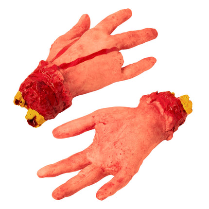 Fałszywa ręka odcięta na Halloween