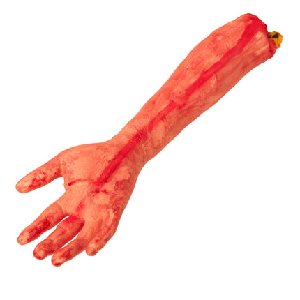 Odcięte sztuczne ramię na Halloween