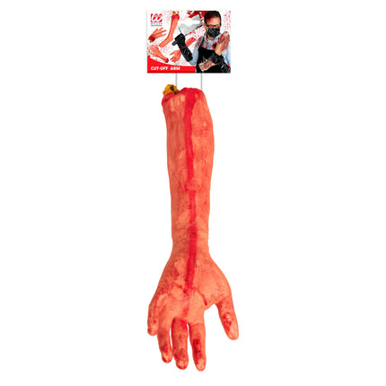 Odcięte sztuczne ramię na Halloween