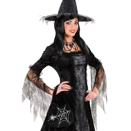 Halloweenowy pająk w torebce