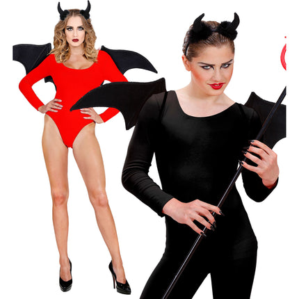Zestaw akcesoriów na Halloween Czarny Diabeł