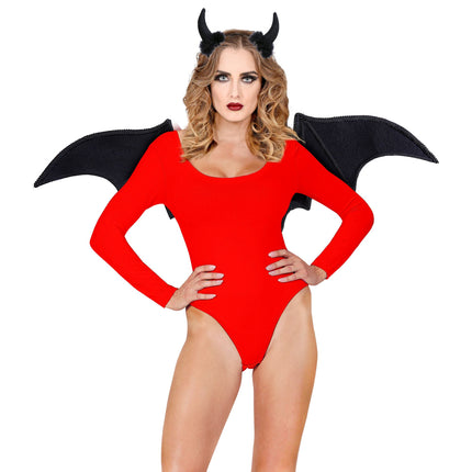 Zestaw akcesoriów na Halloween Czarny Diabeł