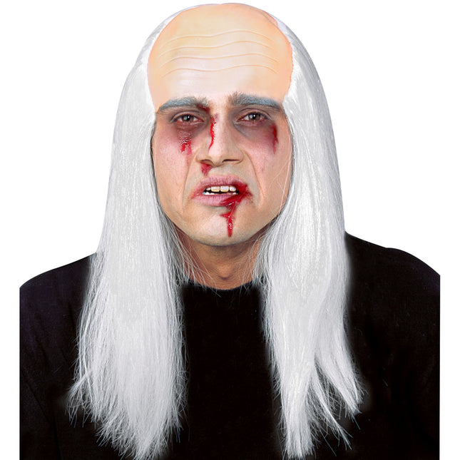 Peruka na Halloween Łysa Głowa